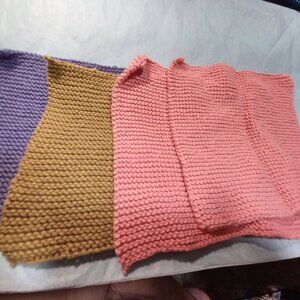 Hand Knit 100% Cotton Wash Cloths